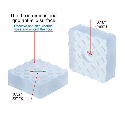 20 Pezzi Di Gambe In Gomma Per Sedie E Tavoli, Protezione Pavimento In PVC, Tappi Antiscivolo Diametri Variabili Da 10 A 28 Mm