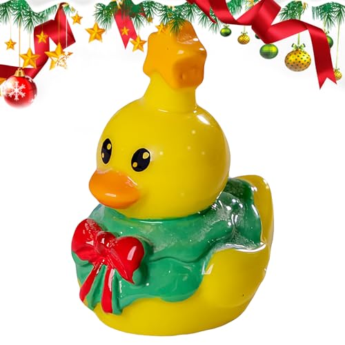Miniature Ducks,Christmas Duck Miniature Figurine Decoration | Desk Decor Animals Ornament for Collection Cake Decoration Bathroom Landscape