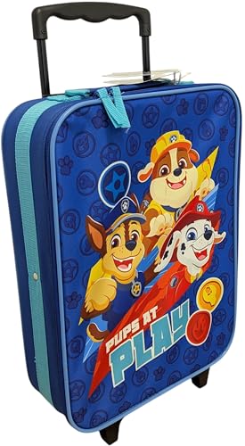 Vadobag Paw Patrol Trolley Koffer 12 L Jungen Handgepäck Kinder Kinderkoffer Reisekoffer Spielzeug Kindertrolley Innenmaße: 40 x 30 x 10 cm