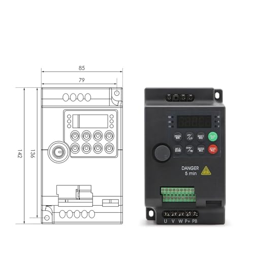 Variateur de fréquence 2.2kw 110V de haute précision vectorielle - 2