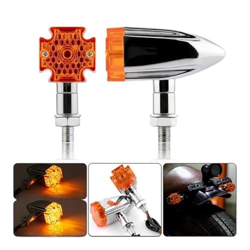 Clignotants LED moto Chopper Bobber feux signalisation Custom - 2