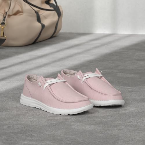 Image of Women's Canvas Loafers, Comfortable Slip-On Walking Shoes