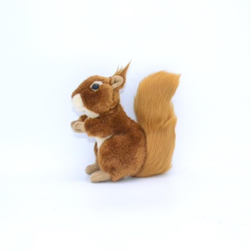 MZICXV Peluche de Ardilla Roja de 17 cm, Animal de Peluche de Ardilla Realista,Lindo Peluche de Ardilla