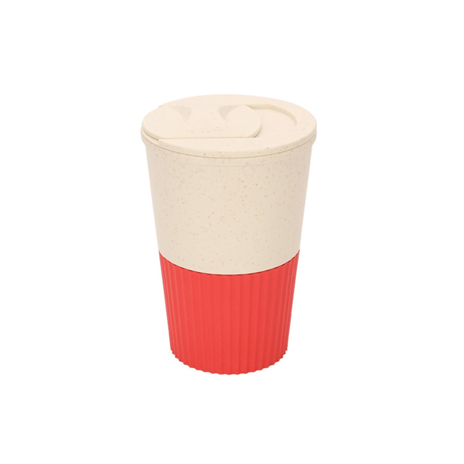Ohfruit Red 380Ml 380Ml Plastic Coffee Cup 13Oz Thick Anti-Crack Travel Mug With Lid Food Grade Material High Temperature Resistant Leakproof Breakfast Drink Cup