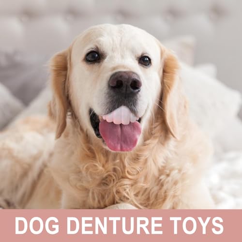 Zahnersatz für Hunde, lustiges Zahnersatzspielzeug, kreativ, humorvoll, reißfest, Silikon, künstliche Zahnspangen für Hunde, leicht zu reinigen, einzigartige Anti-Bisszahn-Zahnspangen