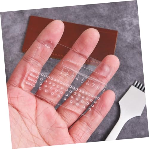 Operitacx Régua de distância de corte multifuncional acrilico criatividade placas perfuradoras de co