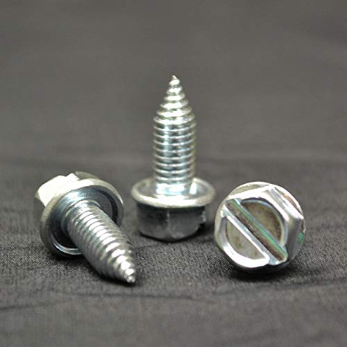 au-ve-co PRODUCTS Birght Zinc Finish Cone Point License Plate Screws (1000)