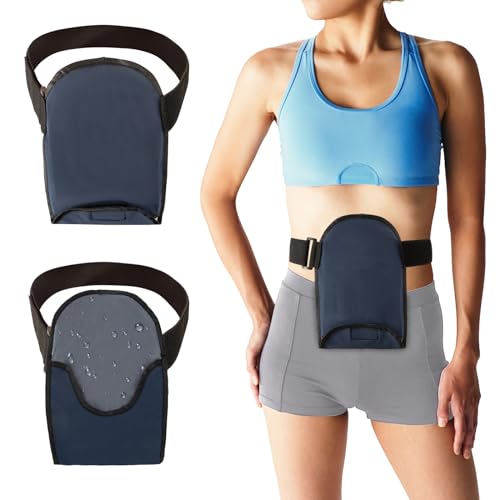 Ostomy Bag Covers Waterproof Shower Adjustable Universal Stoma Pouch Cover for Colostomy Ileostomy Support Belt Ostomy Wrap Ostomy Supplies for Women Men, 2 Pack