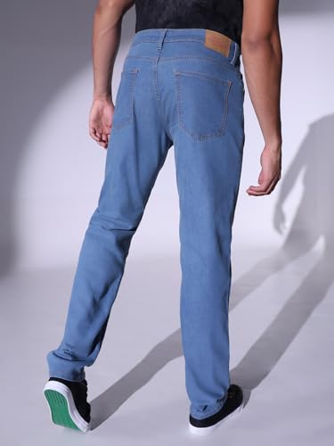 Image of Hubberholme Men Black Cotton Fabric Relaxed Fit Mid-Rise Stretchable Jeans