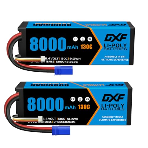 Ultra leggero e potente: solo 435 g di peso leggero nonostante la capacità di 8000 mAh – garantisce una migliore maneggevolezza e una rapida accelerazione – perfetto equilibrio tra peso e potenza – ottimizzato per auto radiocomandate 1:8 e 1:10 – Suggerimento segreto per la massima performance e vittoria da corsa