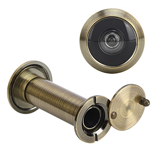 Mirilla para Puerta de Aleación, Ángulo de Visión de Seguridad de 220 Grados con Cubierta Trasera para Puertas de Madera, Fibra de Vidrio o Metal de 55 a 90 mm miniatura 4