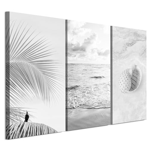 LUMASOUL Quadri Moderni Soggiorno su 3 Tele - Quadri Camera da Letto Motivo Natura - Poster da parete con cornice in legno e telaio - Stampe da Parete 120x80 cm