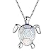 UINGKID Damen Halskette Anhänger Schmuck Frauen Charme niedlichen Pullover Opal Turtle Ornament