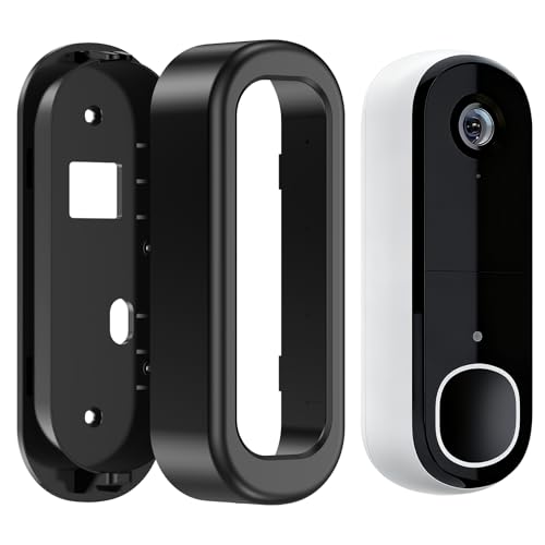 Adhesive Doorbell Camera Mount for Arlo Video Doorbell 2K (2nd Gen), No-Drill Mounting Bracket...