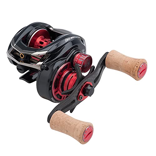 Abu Garcia Revo MGXtreme Low Profile Baitcastrolle – Superleicht, 8+1 Edelstahl-Kugellager, Korkkubeln – Süßwasserangeln… – Bild 3