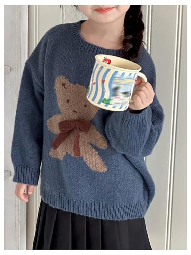 SOLY HUX Toddler Girl's Cute Graphic Sweater Crew Neck Long Sleeve Knit Pullover Tops Fall Clothes4