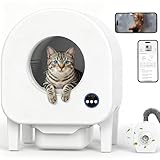 Elektrisches Katzenklo 90L, Selbstreinigende Katzentoilette mit Kamera, geruchsfrei & automatisch, geeignet für mehrere Katzen | Extreme Hygiene, intelligente Sensoren, App-Steuerung & Anti-Pinch
