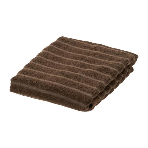 カインズ(CAINZ) 乾きやすいドビーボーダー スリムバスタオル ブラウン
