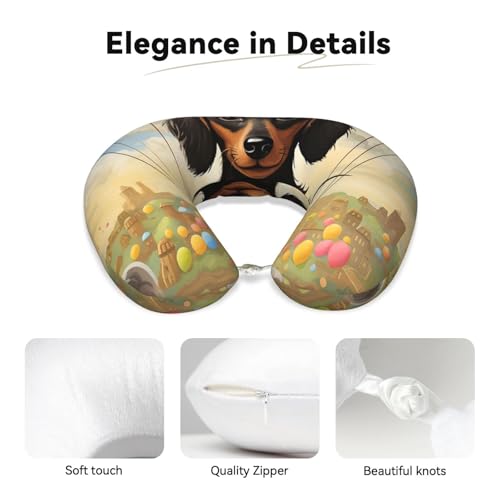 Almohada de espuma viscoelástica para viaje cuello miniatura 2