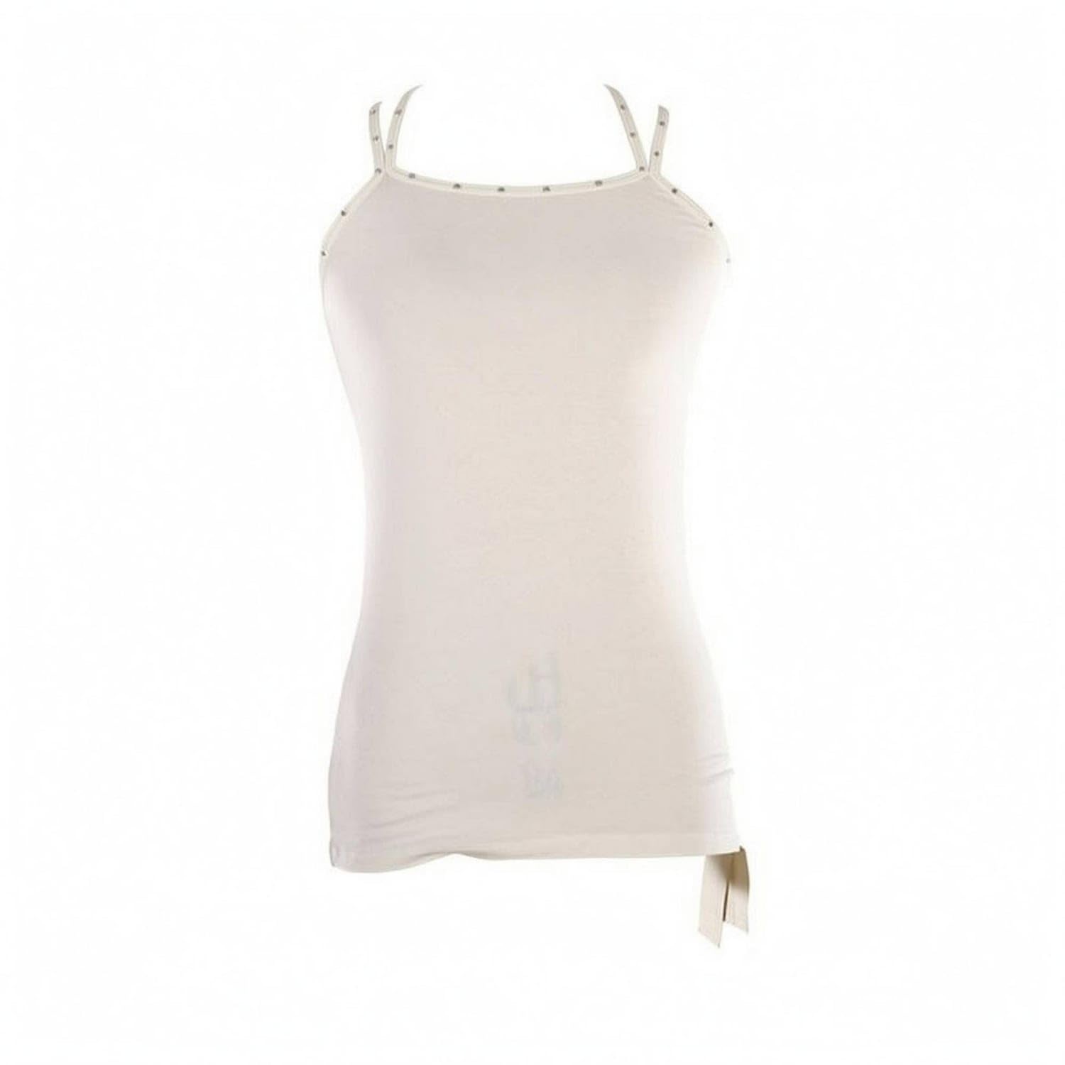 Fitted Skating Training Vest Thin Straps Figure Skating Vest Scooped Neckline Sleeveless Training Top Straight Hem, White, Xxl|Dresses|Sporting Goods-image-32