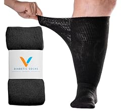 Viasox EasyStretch™ Diabetic Socks for Men & Women, Non Binding Top, Seamless Toe, Loose Fit