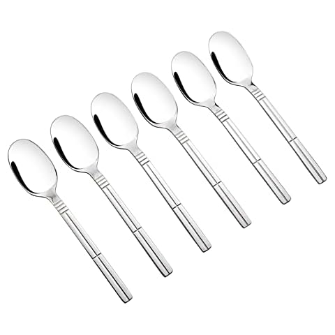 Saedy 12 Pieces Coffee Spoons, Stainless Steel Espresso Spoons Mini Teaspoon, R Cover