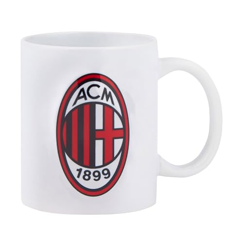 AC Milan Mug, ACM_Tasse Unisex Erwachsene, Weiß, Rossonero