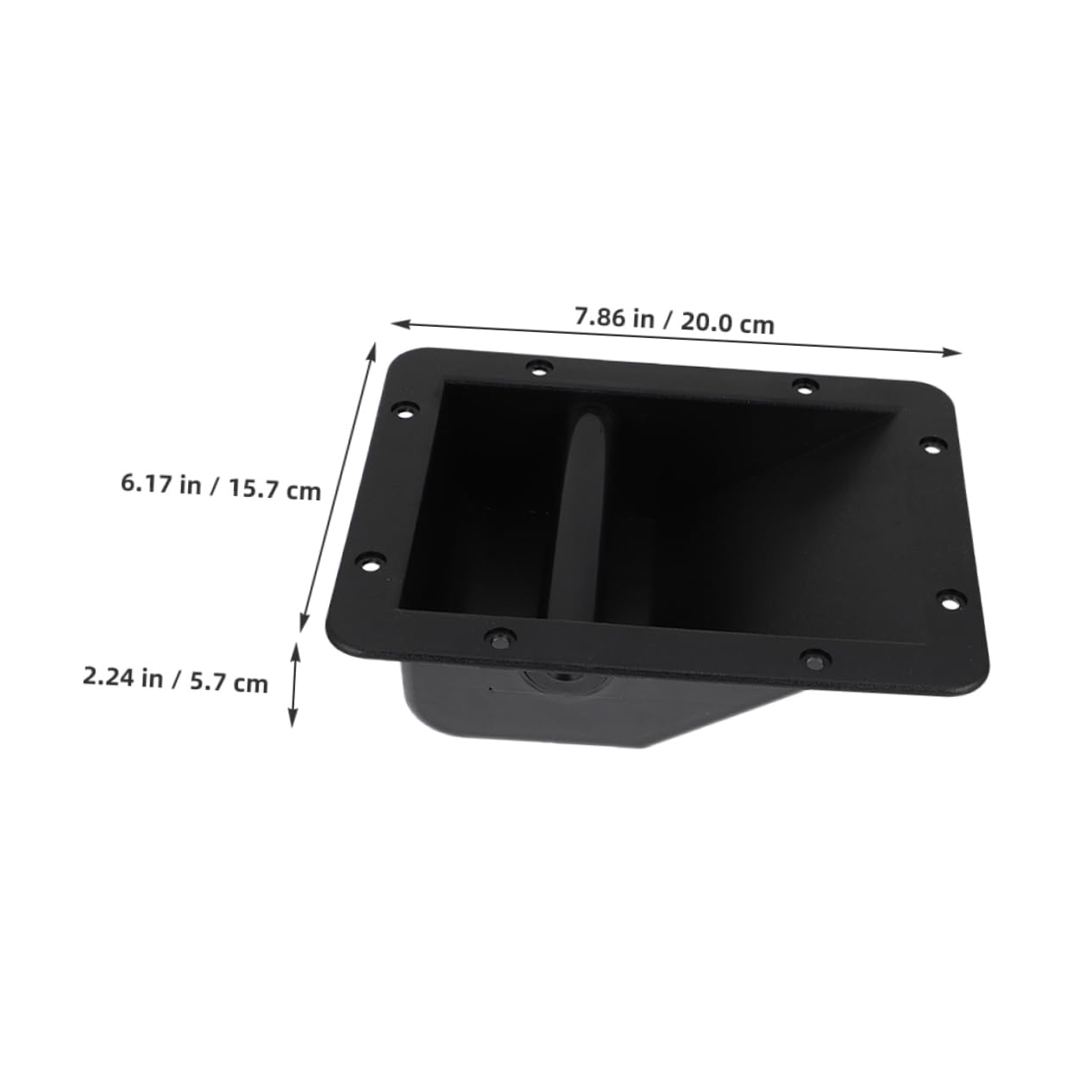 VILLCASE 4 Asas de Plástico Negras Mango Cómodo Pequeños Orificios para Altavoces Paquete de 4 Piezas Accesorios para Subwoofer y Puerta de Garaje