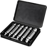 6 Piezas Juego Extractor Tornillos Fabricado En Acero RáPido Tornillos Juego Extractor Incluye Estuche De Almacenamiento Para Extraer Tornillos DañAdos, Oxidados O Desgastados