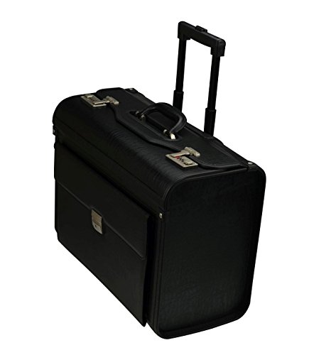 Alassio 92301 - pilotenkoffer Silvana, van imitatieleer, ca. 48 x 39,5 x 23 cm, zwart - Image 6