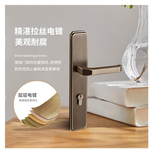 Serrure style chinois pour porte en bois massif et chambre à coucher calme - 6