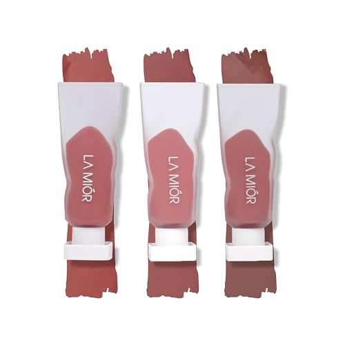 Image of LAMIOR Social Butterfly Whipped Velvet Liquid Lipstick: Matte,Transfer-Proof,12+ Hour Wear|Hydrating,Blurring Full Coverage,Lightweight|Enriched with Avocado & Jojoba Oil|Vegan|Pack of 3-15 ml Each