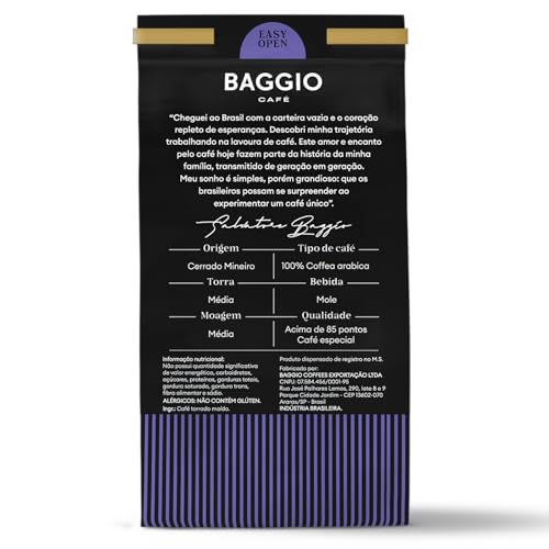 Baggio Café Café Torrado E Moído Espresso 250G