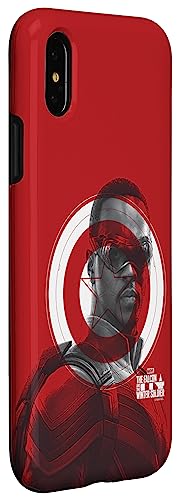 Funda iPhone X Marvel Falcon protectora Winter Soldier Shield 3