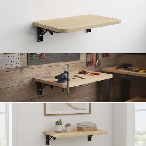 Table pliante murale 70x30 cm robuste et gain de place pour optimiser vos petits espaces