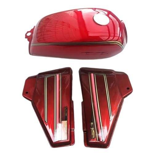 Réservoir carburant moto rouge et caches pour vos trajets quotidiens en Cub70
