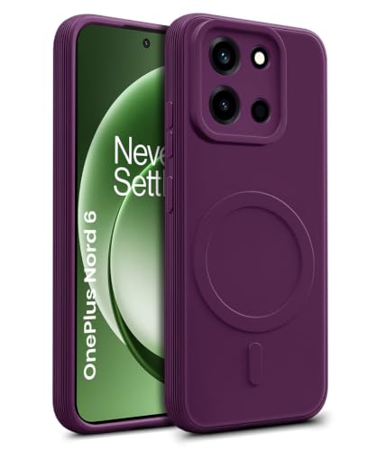 Image of WOW IMAGINE Back Case Cover for 1+ OnePlus Nord 6 5G | Soft Matte Silicone Case| Slim Fit & Shockproof | Camera Protection Bumper Cover (Purple)