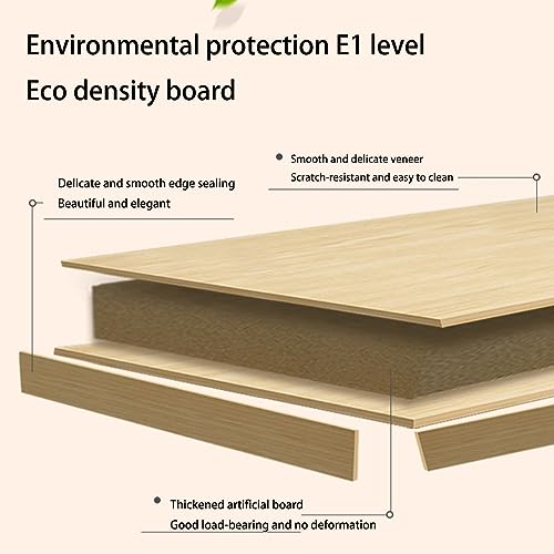 Scatola di archiviazione Desktop bloccabile, cassetto di File Piatto in Legno per Forniture per Ufficio, Armadio Compatto con Blocco Sicuro e Maniglia Nascosta, organizzatore di schede addescenti per