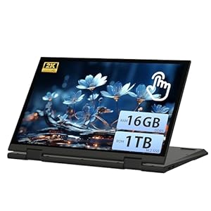 Svikou AozPad Convertible Laptop, 11 Zoll, 2-in-1 FHD, N95 (bis zu 3,4 GHz), 16 GB DDR5, M.2 SSD, Win 11 Pro, 360° drehbarer Bildschirm, USB-C (16 GB DDR5 | 940 GB SSD, Grau)
