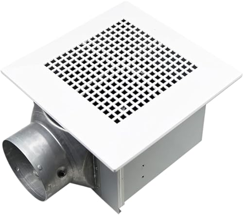 Potente extractor, ventiladores de ventilación for conductos de techo de 20 W, extractor de cocina y baño, ventilador de cuerpo metálico con válvula de retención