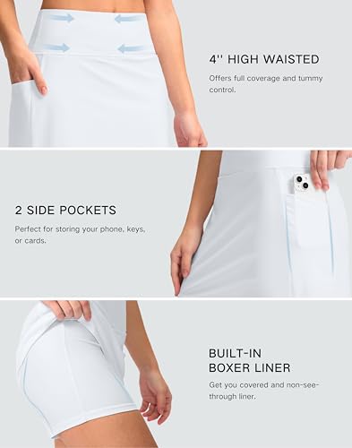 Image of G Gradual Women's 16 inch Swim Skirt with Pockets High Waisted Tummy Control Modest Swimsuit Bathing Suit Bottoms for Women