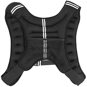 Sport Weighted Vest, Weight Vest with Reflective Stripe for Workout, Strength Training, Running, Fitn, Muscle Building, Weight Loss, Weightlifting