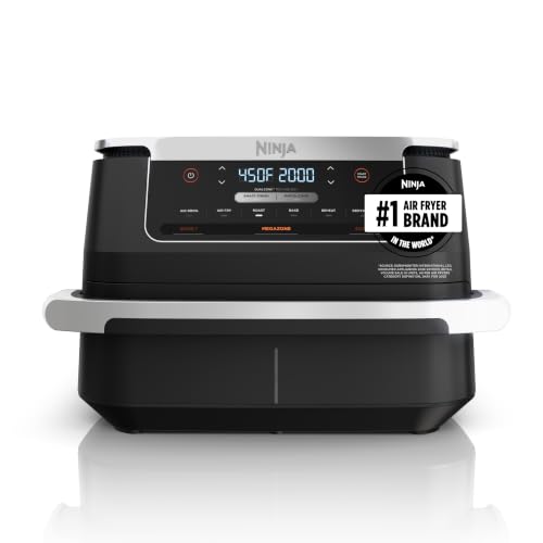 Ninja Foodi Air Fryer, 7 Qt MegaZone, 6-in-1, Black, DZ071 | Air fry, roast...