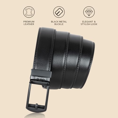 Image of HORNBULL Smith Leather Belt for Men | Mens Belt Autolock | Formal and Casual Leather Belt for Men