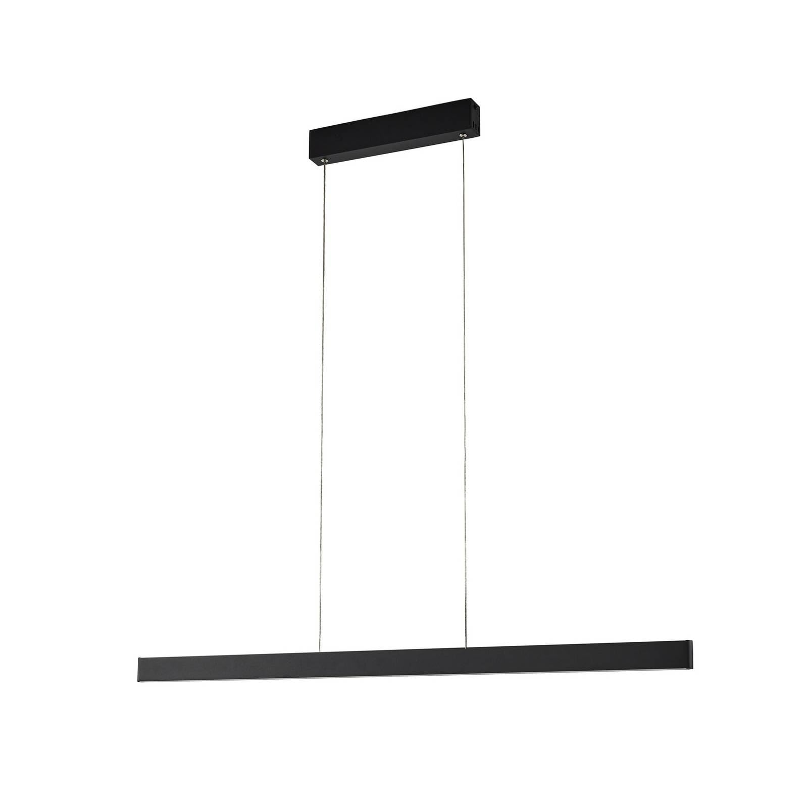 Lucande Lampa wisząca LED Smart Home Mylosh z lampką do czytania (nowoczesna) w kolorze czarnym z aluminium (1 żarówka) – lampa sufitowa do jadalni, inteligentna lampa wisząca, inteligentna lampa