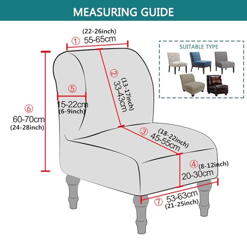 Funda de sillón sin brazos elástica verde para renovar sofás desgastados 4