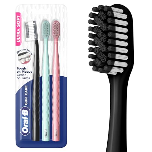Oral-B Gum Care Ultra Soft Toothbrush, Gentle Bristles for Healthier Gums & Plaque Removal, Dentist‑Recommended Oral Care, 3 Count - image 1