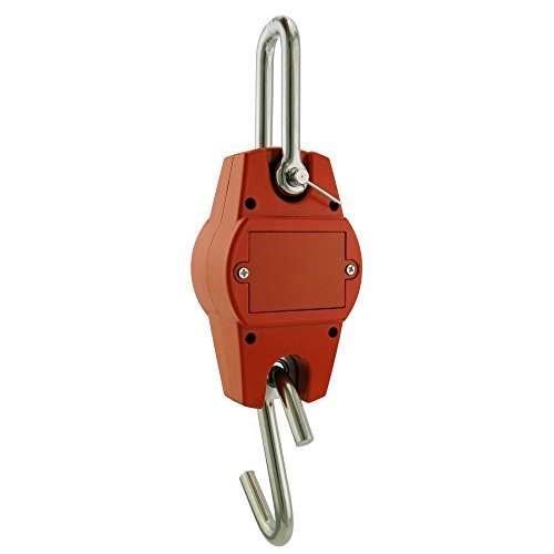 Outmate Digital Crane Scale 300Kg/660Lbs 200Kg/440Lbs With Led Handheld Mini Hanging Scale For Garage Farm Hunting Fishing Etc(300Kg/Aluminium Alloy Shell/Orange) #TOP1