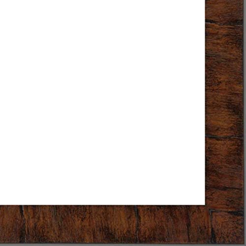 CountryArtHouse Picture Frame Moulding (Wood) 100ft bundle - Contemporary Walnut Finish - 1.375" width - 1" rabbet depth