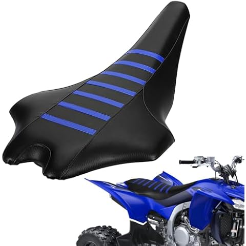 Wacece ATV Seat Cover Non-Slip Soft Waterproof for YFZ450R 2009-2025 YFZ450R SE 2013-2025 YFZ450X 2010-2011 YFZ450X SE 2010-2012, High Elastic Leather Blue Cover